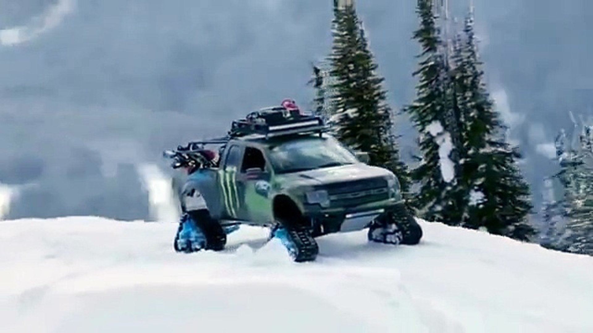 ⁣Italo disco 2015. D.White - Follow Me. Ken Block snow truck Drift