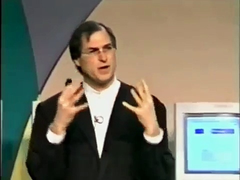 Steve Jobs 1st keynote reappearance at Apple - Macworld SF (1997)