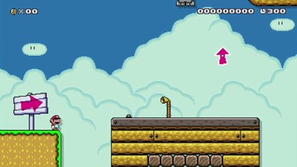 Super Mario Maker - Viewer Levels - Name: "Yoshi Helps!" - ID: 0C2B-0000-019E-1CE0