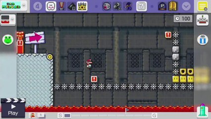 Super Mario Maker - Viewer Levels - Name: "NEVERGIVEUP3" - ID: F33C-0000-019D-DE0E