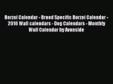 PDF Download - Borzoi Calendar - Breed Specific Borzoi Calendar - 2016 Wall calendars - Dog