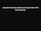 PDF Download - Labrador Retrievers American Kennel Club 2016 Wall Calendar Download Online