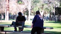 Kissing Prank In The Hood (ALMOST RAPED) - Fat Girl Kissing Black Guys - Kissing Prank Girl Version
