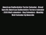 PDF Download - American Staffordshire Terrier Calendar - Breed Specific American Staffordshire