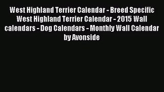 PDF Download - West Highland Terrier Calendar - Breed Specific West Highland Terrier Calendar