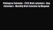 PDF Download - Pekingese Calendar - 2016 Wall calendars - Dog Calendars - Monthly Wall Calendar
