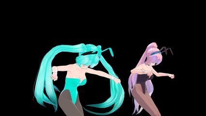 Mmd Glide - Bunny Luka And Miku