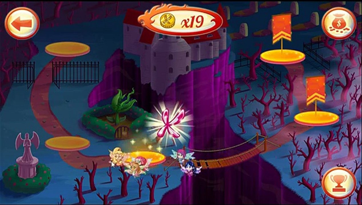 игра приключение Фея Винкс Winx в темном лесу против Айс мультик игра прохождение часть 4