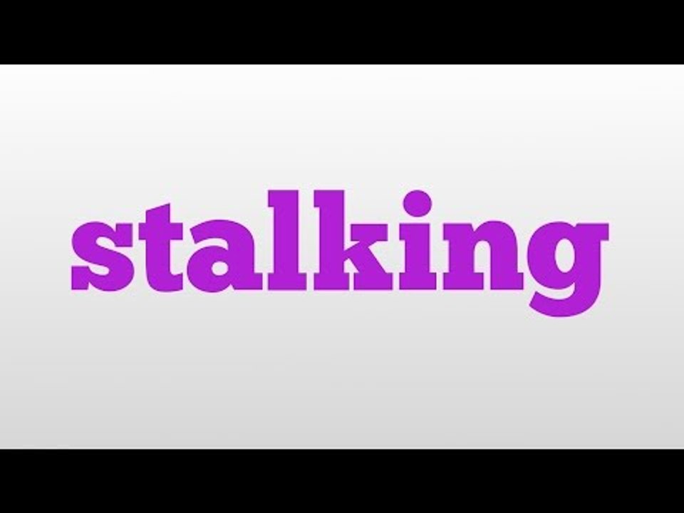 stalking meaning and pronunciation