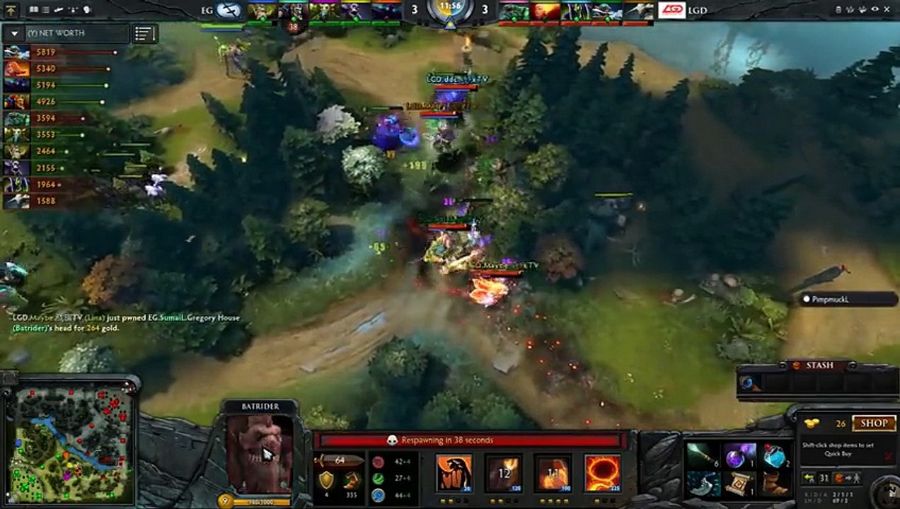 EG vs LGD Highlights SEMI FINAL Starladder 13 Game 1 - Dota 2