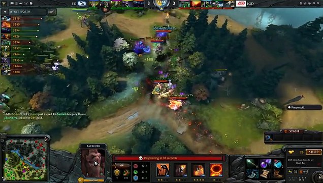 EG vs LGD Highlights SEMI FINAL Starladder 13 Game 1 - Dota 2