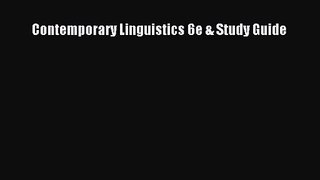 [PDF Download] Contemporary Linguistics 6e & Study Guide [PDF] Full Ebook