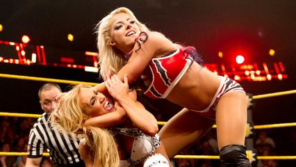 Jan.20 2016 Bayley & Carmella vs. Alexa Bliss & Emma