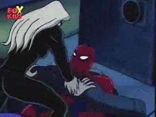 spiderman black cat kiss