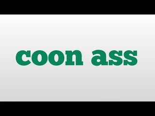 coon ass meaning and pronunciation
