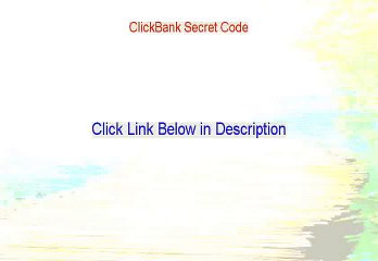 ClickBank Secret Code Review - PDF