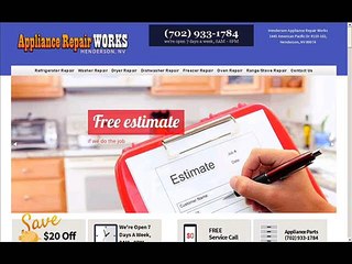 Henderson Appliance Repair Works-(702) 933-1784