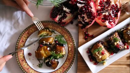 The Best Rolled Eggplant Salad Recipe   Armenian Cuisine   Heghineh