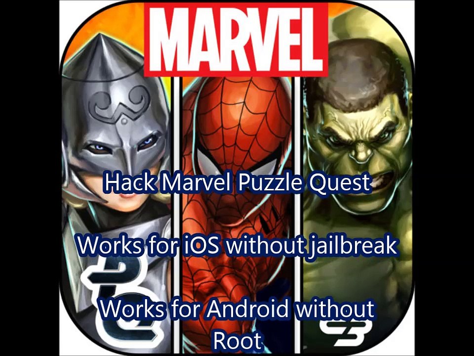 Hack Marvel Puzzle Quest code 970019k android or ios - فيديو Dailymotion