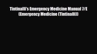 PDF Download Tintinalli's Emergency Medicine Manual 7/E (Emergency Medicine (Tintinalli)) PDF