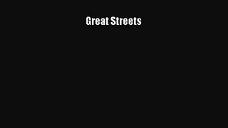 [PDF Download] Great Streets [Download] Full Ebook