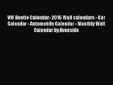 [PDF Download] VW Beetle Calendar- 2016 Wall calendars - Car Calendar - Automobile Calendar