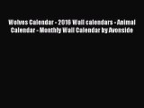 PDF Download - Wolves Calendar - 2016 Wall calendars - Animal Calendar - Monthly Wall Calendar