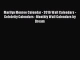 PDF Download - Marilyn Monroe Calendar - 2016 Wall Calendars - Celebrity Calendars - Monthly