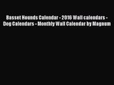 [PDF Download] Basset Hounds Calendar - 2016 Wall calendars - Dog Calendars - Monthly Wall