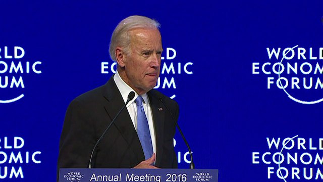 Biden in Davos warns against dangers of rising inequality