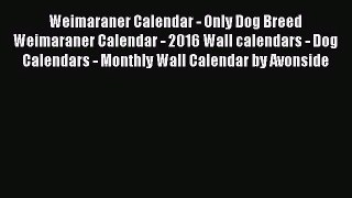 [PDF Download] Weimaraner Calendar - Only Dog Breed Weimaraner Calendar - 2016 Wall calendars