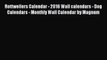 PDF Download - Rottweilers Calendar - 2016 Wall calendars - Dog Calendars - Monthly Wall Calendar