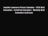 PDF Download - Jennifer Lawrence Poster Calendar - 2016 Wall Calendars - Celebrity Calendars