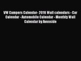 PDF Download - VW Campers Calendar- 2016 Wall calendars - Car Calendar - Automobile Calendar