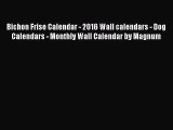 [PDF Download] Bichon Frise Calendar - 2016 Wall calendars - Dog Calendars - Monthly Wall Calendar