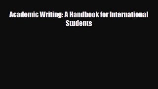 Academic Writing: A Handbook for International Students [Read] Online