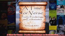 Download PDF  A Time for Verse  Poetic Ponderings on Ecclesiastes FULL FREE