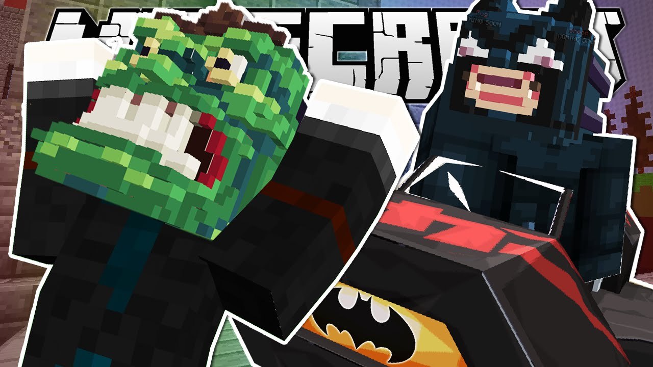 DanTDM Minecraft   HIT BY THE BATMOBILE!!