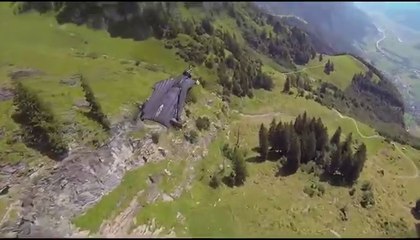 Humen can fly now! Wing Suit flying