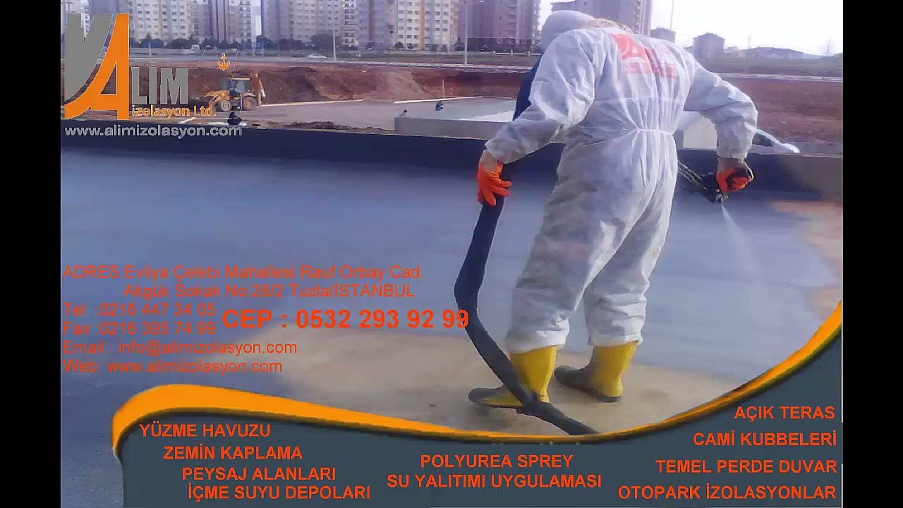 POLİÜRETAN SPREY ÜZERİ POLYUREA SPREY UYGULAMASI ALİM İZOLASYON 0532 293 92 99