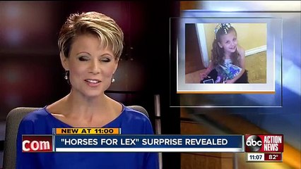 Horses for Lex 7-year-old girl with cerebral palsy gets a big surprise