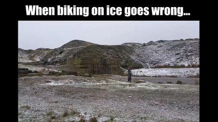 Toujours vérifier l'épaisseur de la glace...
