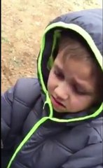 Child cries when reunited with his lost dog