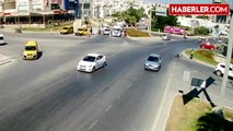 Bodrum'da Motosiklet Kazaları Mobese'ye Yansıdı