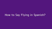 How to say Flying in Spanish