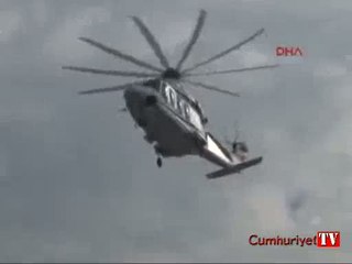 Mustafa Koç'u taşıyan helikopter böyle iniş yaptı