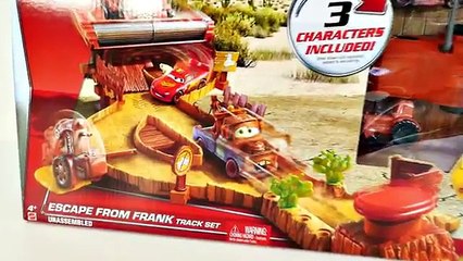 CARS Escape From Frank Track Set Disney Pixar Cars 2 Lightning Mcqueen Superhero Superman Mater