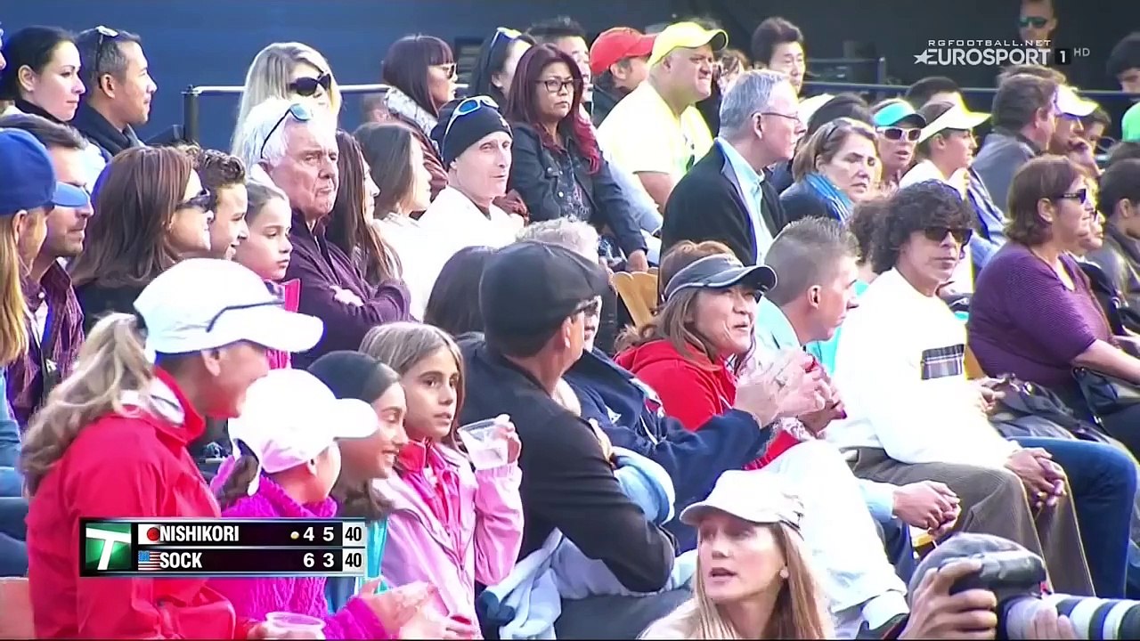 Kei Nishikori vs Jack Sock Maria Sharapova and Friends 2015 video MATCH HD