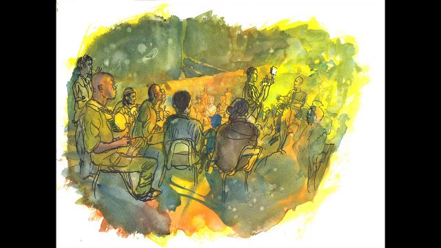 Les dessins et aquarelles d’Emmanuel Prost publiés sur le blog de Midnight Ravers