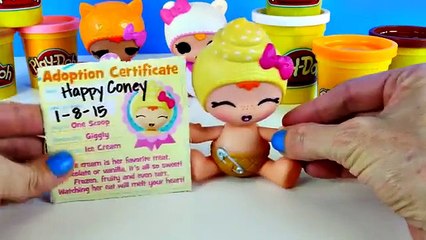 LALALOOPSY Naming and PLAY DOH Matching Treats Playdough Ice Cream Helado de Plastilina